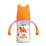 贝亲（Pigeon）迪士尼疯狂动物城PPSU双把手彩绘奶瓶240mL M号 3月+ 都市尼克