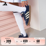 adidas「T头鞋」VL COURT复古休闲板鞋德训鞋男女阿迪达斯轻运动 深蓝/暖香草色/灰蓝   38