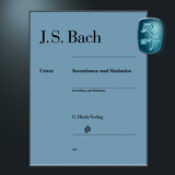 巴赫二部与三部创意曲集BWV772-801 钢琴独奏带指法 亨乐原版 Bach Inventionen und Sinfonien br. HN589