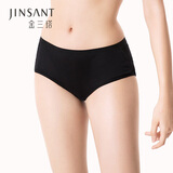 金三塔女式内裤女桑蚕丝真丝中腰低腰无痕简约透气舒适三角裤