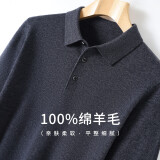 安东尼奥【100%绵羊毛】简奢商务休闲男士翻领Polo衫羊毛衫秋冬针织打底衫