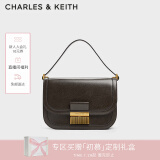 CHARLES&KEITH复古锁扣豆腐包单肩斜挎包包女包生日礼物新年礼物CK2-80781400 Dark Moss深苔绿色CK2-80782444 S/M