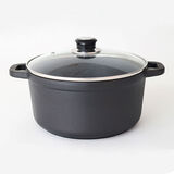 老式铸铁炖锅 汤锅 传统生铁锅 焖烧锅 荷兰锅 无涂层铸铁锅 28cm炖锅（玻璃盖）6-8人用 28cm