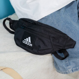 阿迪达斯（adidas）男包女包斜挎包 2025新款腰包潮流胸包轻便运动休闲包单肩包 IT2047/黑色/店长主推 MISC