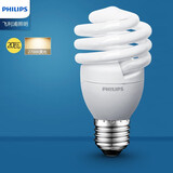 飞利浦（PHILIPS）螺旋节能灯泡荧光灯源全螺旋螺口灯泡家用螺口灯泡照明节能灯 E27大螺口20W 黄光