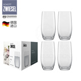 肖特圣维莎（SCHOTT ZWIESEL） 德国进口无铅水晶杯子 泡茶杯牛奶杯果汁杯 可耐热水杯玻璃杯子 晏会中号(4只装彩盒） 420ml 4只