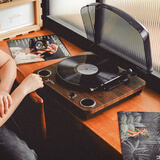 赛塔林（syitren）TAMMI 黑胶唱片机复古留声机木质蓝牙胶片唱机内置音响家用客厅摆件 圣诞节新年礼物