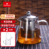 heisou 电陶炉煮茶壶耐高温过滤玻璃烧水壶围炉煮茶家用茶壶650ml KC551