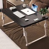 全品屋床上电脑桌床上书桌电脑桌可折叠桌子床上桌宿舍神器小桌子 升降U型黑防滑【平面款】 70*48*26（可放键盘）