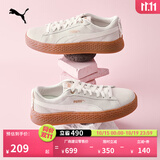 彪马（PUMA）【厚底鞋】复古增高松糕鞋女低帮休闲鞋 PLATFORM 366928 米白色-金色-04 37