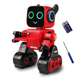 JJR/CJJRC机器人玩具遥控智能语音跳舞儿童存钱罐遥控玩具生日礼物 K3喜庆红