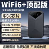 ZJEV随身wifi6【送1500G】支持5G 4G设备免插卡移动随行无限便携式无线网卡全国通用流量2024款2025 【超长续航】【中兴芯片】【增强版wifi6+】 随身WiFi适用中兴联想等设备