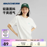 斯凯奇（Skechers）夏季男女情侣同款缤纷休闲系列透气半袖针织短袖T恤