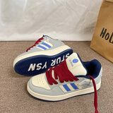 格尔卡森高颜值经典板鞋男鞋春夏季2026新款韩系面包鞋潮鞋情侣低帮鞋子男 米兰红（专柜升级版有字母） 39