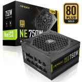 安钛克 Antec NE750金牌全模组/全日系电解电容/寿命更持久/支持风扇启停/双8pin电脑主机电源750W