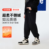 Lee童装裤子蓄温锁热高弹舒适加绒卫裤 黑色 150 