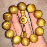 仙作美(假一赔万) 有水波纹 金丝楠木手串小叶桢楠高密度佛珠文玩20mm