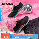 crocs卡骆驰男士LiteRide360闪电鞋徒步系带鞋休闲鞋|206715 黑色/石板灰-0DD 40(250mm)