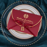 极度空间 请帖结婚请柬喜帖婚礼邀请函结婚礼物用品大全甜蜜喜横款10个装