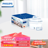 飞利浦（PHILIPS）家用净水壶滤芯 滤水壶净水器去除水垢专家版滤芯AWP210 12枚装 