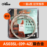 爱丽丝（Alice）电吉他弦A503电吉他1套装套弦单弦电吉他弦初学考级演出10根1弦装 A503SL整套装【1-6弦】