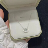 戚小米跳动的心双C吊坠项链女生锁骨链轻奢高级闺蜜新年圣诞节生日礼物 跳动的心项链【玫瑰花礼盒】