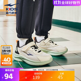 鸿星尔克（ERKE）童鞋男女童密网跑鞋新品大小童运动鞋【鸣鸥】浮岩灰/正黑35