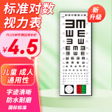慧安明 视力表挂图 视力测试表家用视力检查 儿童测眼睛近视字迹清晰对数视力表 红绿散光检测款