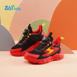 361°童鞋 儿童跑鞋四季男女童3-14岁助推科技旋钮跑鞋 新年红28