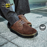 马丁博士（Dr.Martens）Zavala Lo春舒适百搭轻量翻毛皮棕色薄底皮鞋单鞋 深棕色 42
