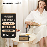 山进（SANGEAN） T1 真无线音响蓝牙小音箱家用桌面低音炮音响户外手提便携式收音机 T1
