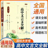 高中文言文全解+精炼 高中必修+选择性必修人教统编版新教材文言文全解全析必背古诗文 理解性默写阅读赏析详解 文言文全解（高中通用）