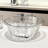 尊慕斯洗脸盆塑料大小号单盆学生宿舍卫生间洗手洗头洗衣服洗脚厨房菜盆 加厚多用盆-透明色（中号/1个装)