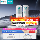 云米云米（VIOMI） 升级款云米净水器滤芯适配机型S2、Fast3、X2、Quick5、MeePlus、澎湃/Fast 1000G 400G整套换芯（5in1+RO膜）