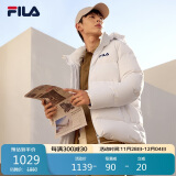 FILA 斐乐官方男子羽绒服冬季时尚休闲连帽保暖上衣外套