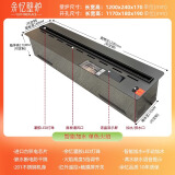 余忆雾化壁炉家用3d欧式装饰嵌入式电子壁炉仿真火焰网红电视柜加湿器 201不锈钢ed单色火焰1200mm