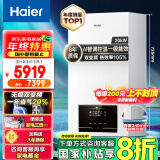 海尔（Haier）无级双变频超一级能效冷凝静音燃气壁挂炉天然气采暖炉热水器地暖五点恒温以旧换新LL1PBD20-JN7