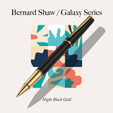 萧伯纳（Bernard Shaw）宝珠笔高端轻奢【星耀】单支礼盒装金属笔高档商务办公签字笔签名笔教师生日送礼七夕情人节礼物 【主推爆款】曜夜黑金宝珠笔｜商务送礼 【支持定制/团购】可刻字代写贺卡