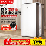 亚都（YADU）空气净化器 办公室家用净化器 除甲醛细菌雾霾过敏源流感 KJ600G-S5Pro