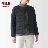 无印良品 MUJI 女式轻量羽绒便携式夹克衫羽绒服短款轻薄女款冬季BDC07C1A 黑色 M (160/84A)