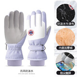 车归沐骑车保暖防寒手套冬季户外运动骑行防风寒防水加绒加厚女滑雪手套