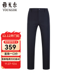 雅戈尔（YOUNGOR）休闲裤男DP棉免烫不易皱裤子自然垂顺易打理新品 VCDP329979AWY黑色 33/82A