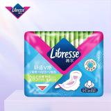 薇尔Libresse薇尔卫生巾 V感系列动态贴合 超薄亲肤 透气棉柔姨妈巾 棉柔 285mm 8片 日用加长