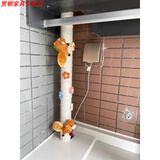 糜鸿包下水管道装饰 阳台下水管装饰遮挡美化空调管子客厅棉麻绳包暖 100米棉绳+2松鼠+16花随机+胶棒