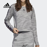 阿迪达斯 （adidas）女装春秋时尚串标运动服短款圆领卫衣套头衫GE1130 A/L码