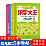 学前识字书幼小衔接认字1500字 识字大王幼儿园学龄前儿童看图认字书 学前教育