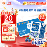 风行牛奶蓝莓风味牛奶饮品 200ml*24盒 风味牛奶量贩装团购 礼盒装送礼