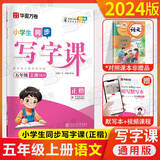 华夏万卷写字课小学生同步字帖刘腾之练字帖2025一二三四年级五六年级上册语文字帖人教版统编版语文写字课课练七八九年级上下册同步字帖部编版小学生英语同步课本练字帖 写字课五年级上册 语文练字帖
