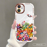 江铭  适用苹果16promax手机壳iPhone16pro保护套苹果16全包防摔网红高端男女款泡芙壳彩色小公仔 苹果16