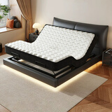 梵沐聆床 意式轻奢简约智能床多功能遥控电动升降高端舒适主卧悬浮大床 智能床+零压海绵床垫+床头柜*2【升级米家+音箱】 1.8*2米